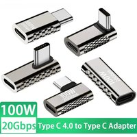 Type C OTG Adapter 100W 20Gbps High Speed Data Transfer Converter USB C Male To USB C Female Connector For Phone Laptop Tablets