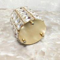 New Crystal Storage Cup Makeup Brush Eyebrow Pencil Storage Bottle Jewelry Storage Container European Cosmetics Storage Box