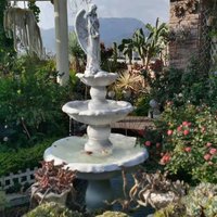 European garden villa water jet fish pond landscape rockery fountain flowing water ornament outdoor wedding simple decorative wa
