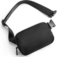 Checkered Fanny Packs for Women Everywhere Belt Bag Black And White Checkered Purse Nylon Crossbody Bum Bag