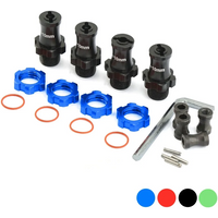 Metal Extended 17mm Splined Wheel Hex Hub Adapter for Traxxas 1/10 Slash 2WD 4X4 Rustler Stampede 2WD 4X4 RC Car Upgrade Parts