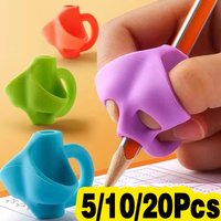 Kids Pencil Holder Set - 5/10/20PCS Three-Finger Writing Correctors Learning Holding Device Children's Correcting Pen for School