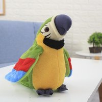 Talking Macaw Parrot Repeat What You Say Stuffed Animal Plush Toy Electronic Record Animated Bird Speaking Parrot Plush Toy