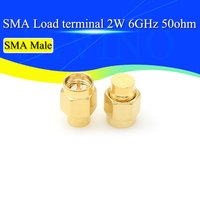 2–20 Stück 2 W 6 GHz 50 Ohm SMA-Stecker RF-Koaxial-Abschluss-Dummy-Last vergoldete Kappenanschlüsse Zubehör
