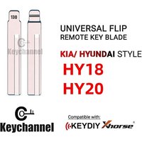 10pcs HY18 Car Flip Key Blade Lishi HY20 KD Remote Key Blank 130# for Hyundai Santa Fe Kia Sorento for KEYDIY VVDI Xhorse Remote