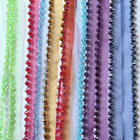 9-3yards,Multi-purpose Shiny Ribbon Bead Decoration DIY Handmade Clothing Background Decoration Materials and Accessories