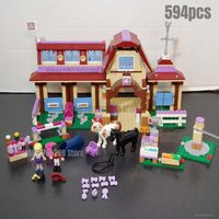 594pcs Heartlake Riding Club Building Blocks Model Toys for Children Christmas Girl Gift