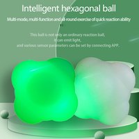 Boule hexagonale à réponse intelligente, coordination œil-main, entraînement agile, réponse du capteur numérique