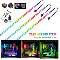 5V 3pin ARGB Header PC LED Strip Light WS2812b Addressable Rainbow Digital for PC Case Asus Aura Sync RGBIC Fusion MSI Mystic 5V