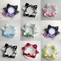 Creative Lace Magnetic Anime Badge Holder Bow Star Pins Display Base Plush Wings Cat Ears Badge Flower Ita Bag Accessories
