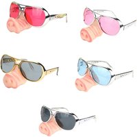 5 Colors Halloween Funny Pig Big Nose Glasses Cosplay Costumes Accessories Festival Party Prank Props Eyewear for Adults Kids