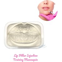 Transparenter Lippenfüller, Injektionsschaufensterpuppe, Tattoo-Übung, Lippen, Make-up-Übung, realistisch stimuliertes Lippenmodell