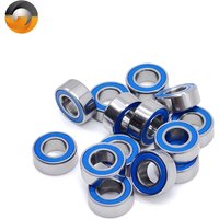 10PCS MR105RS 5x10x4 mm Bearing ABEC-7 Miniature RC Car MR105-2RS Ball Bearings MR105 RS 2RS Blue Sealed