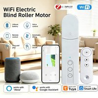 Moteur de rideaux intelligent WiFi Zigbee compatible avec l'application Tuya Smart Life, compatible avec la commande vocale Alexa et Google.