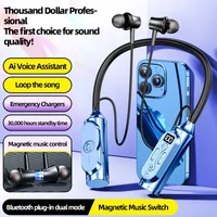 Wireless 6.0 Bluetooth Earphones Magnetic Sports Running Waterproof Bluetooth Headset Neckband Sport Earbuds Noise Reduction