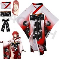 Anime Chainsaw Man Makima Cosplay Costume Hyakkiyakou Shutendoji Makima Cosplay Japanese Kimono Halloween Party Clothes