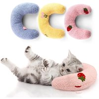 Cat Dog Sleeping Little Pillow Fashion Neck Protector U-Shaped Pillow Kitten Headrest Cats Indoor Soft Calming Toy Pet Products