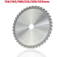 1pc Metal cutting blade disc 136/165/180/235/305/355mm carbide circular saw blade 30T-80T for steel circular metal cutting blade