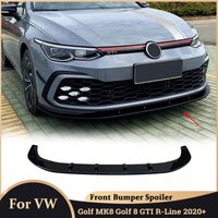 For VolksWagen VW Golf MK8 Golf 8 GTI R-Line 2020+ Front Bumper Spoiler Splitter Modification Front Shovel Skirt Board Body kit