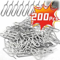 200-10Pcs Sim Card Removal Openning Tool Anti Loss Pin Eject Sim Cards Tray Open Pin Needle Key Tools for Samsung Xaiomi IPhone