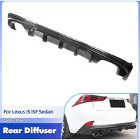 Car Rear Bumper Diffuser Lip Spoiler Carbon Fiber for Lexus IS 2013-2016 ISF 2013 2014 Sedan IS300 Racing Rear Lip Body Kit FRP