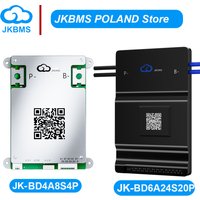 JKBMS 200A 150A 40A JIKONGBMS JK-BD6A24S20P RS485 CAN App BT Smart BMS 16S 17S 20S 24S Aktywna Balansacja 0.4A 0.6A do Baterii Litowo-Jonowych LiFePO4