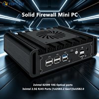 Topton 2x10G SFP Solid Firewall Mini PC 3x2.5G LANs Intel i3 N305 N300 N150 DDR5 NVMe OPNsense Proxmox pfSense Home Server Host