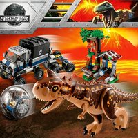 Compatible Brands Brick Sets Dinosaur World Series Building Block 75929 Carnotaurus Gyrosphere Escape Car Toys