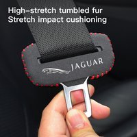 Car Logo Seat Safety Belt Buckle Cover Interior Accessories For Jaguar XE XF XJ F-Type F-Pace XK E-Pace I-Pace S-Type X-Type XFR