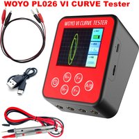 Zweikanaliger VI-CURVE-Tester mit LCD-Display, tragbarer Batteriebetrieb, Detektor für Kondensatoren/Transistoren/Dioden.