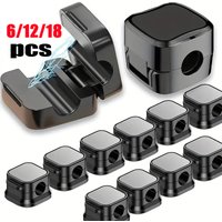6/12/18 PCS Magnetic Cable Organiser Clips Cable Management Wire Manager Cord Holder Charging Cable Winder Wall Mounted Hook