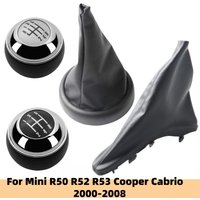 5/6 Speed Gear Shift Knob Lever Shifter Pen Gearbox Gaiter Boot Collar Case For BMW Mini Cooper R50 R52 R53 2001-2006 2007 2008