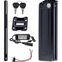 36V 48V 15Ah 17Ah 20Ah Battery 18650 Lithium Rechargeable Battery for Silverfish 250W-750W Bafang Motor Kit with 2A Charger.