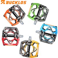 AliExpress BUCKLOS Mtb Bicycle Pedals Aluminum Alloy Mtb Pedals Multicolor Road Bicycle Flat Pedal Non-slip Mountain Bike Pedal