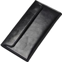 Luxurious Genuine Leather Women's Long Wallet Wallet Clutch 2-in-1 Credit Card Holder Wallet