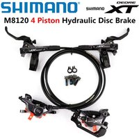 AliExpress Shimano DEORE XT M8100 M8120 Brake 4 Piston MTB Hydraulic Disc Brake ICE-TECH Pads Front Rear 800/900mm 1500/600mm