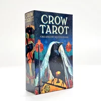 NEW Crow tarot cardsn A 78 Tarot Deck English version Divinatio fate Oracle Card Board Game for Adult with PDF Guidance