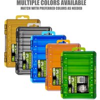 Plastic Fishing Tackle Box Double Sided 12 Compartments Fishing Gear Organiser Fishing Accessories Fishing Tool