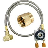 Standard Camping Gas Stove Refill Adapter Butane tank changer fill and drain valve with PU tube Tank Furnace Coupler Connector