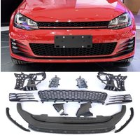 Front Bumper Down Grill Grille Fog Light Frame Bracket Lower Guard Deflector for Volkswagen vw Golf 7 upgrade to GTI