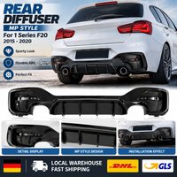 Heckstoßstangen-Diffusorlippe im MP-Stil für BMW 1er F20 2015-2020 Auto Heckdiffusor Stoßstangen-Karosserie-Kit