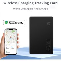 Wireless Charging Tracking Card Smart Waterproof GPS Locator Wallet Finder Works with Apple Find My App Blootooth Mini Tracker