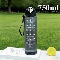 AliExpress NONE 750ML Large Capacity Sports Water Bottle Leak Proof Colorful Plastic Cup Drinking Outdoor Travel Portable Gym Fitness Jugs