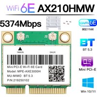 WiFi 6E AX210HMW Mini PCI-E Wifi Network Card Bluetooth 5.3 For AX210 Card 802.11AX Wireless Wi-Fi Adapter For Desktop Laptop