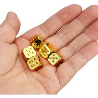 5PCS/1Set Metal Dice Golden/Silver/Bronze Funny Game Dice Six Sided Decider Board Game Acessorios 13mm
