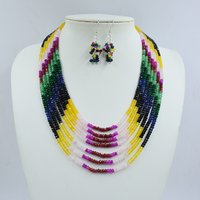 2025- New Nigerian Stone Beads Jewelry Set Fashion Design