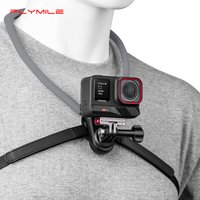 Flymile Neck Hold Mount Chest Mount for DJI Action 6/Insta360 ACE PRO 2/Gopro 13 12 Hero POV Silicone Bracket Accessories