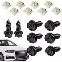 License Plate Screws for Fastening License Plates Nylon Screw Inserts Frames and Covers on Cars and Trucks Motorcycle Universal