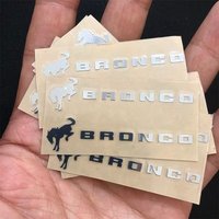 3D Metal Car Emblem Sticker Creative Waterproof Decal For Ford Bronco Ranger S-Max Focus Mondeo Transit Tourneo Custom Ranger