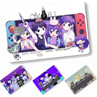 Anime Omori Stickers 4pcs PVC Credit Card Skin Stickers Removable Self-adhesive Protective Film